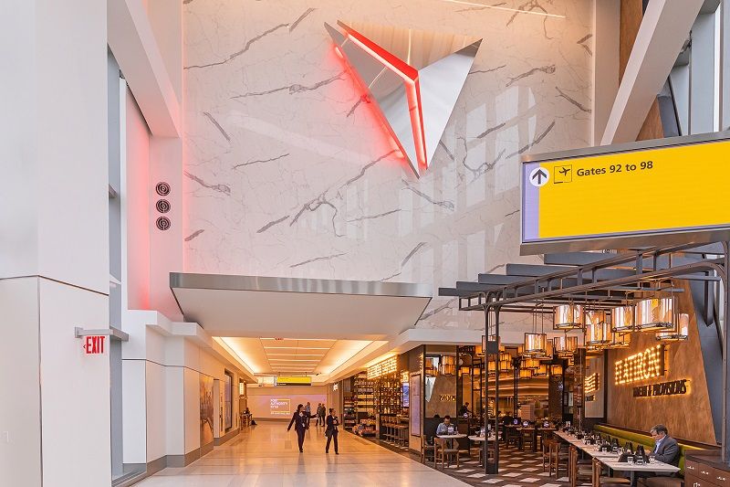 Delta's new concourse at LaGuardia