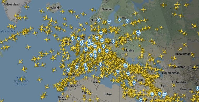 Flights in Europe