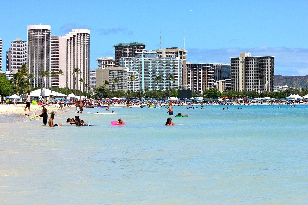 Hawaii waikiki beach