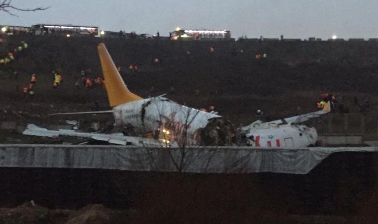 Pegasus Plane Skidded off