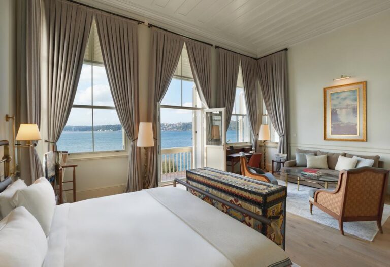 New Six Senses hotel in Istanbul room with Bosphorus view