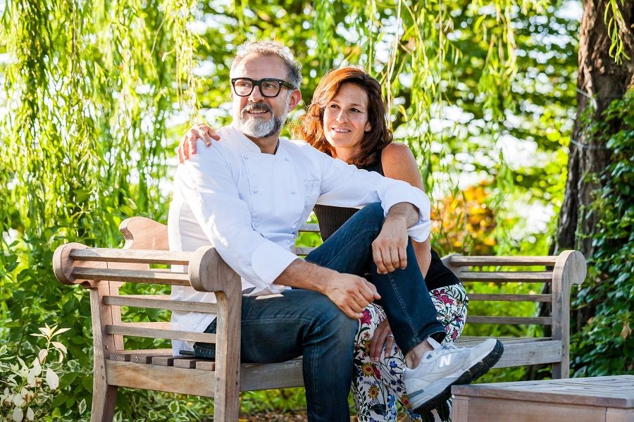 Chef Massimo Bottura and Lara Gilmore