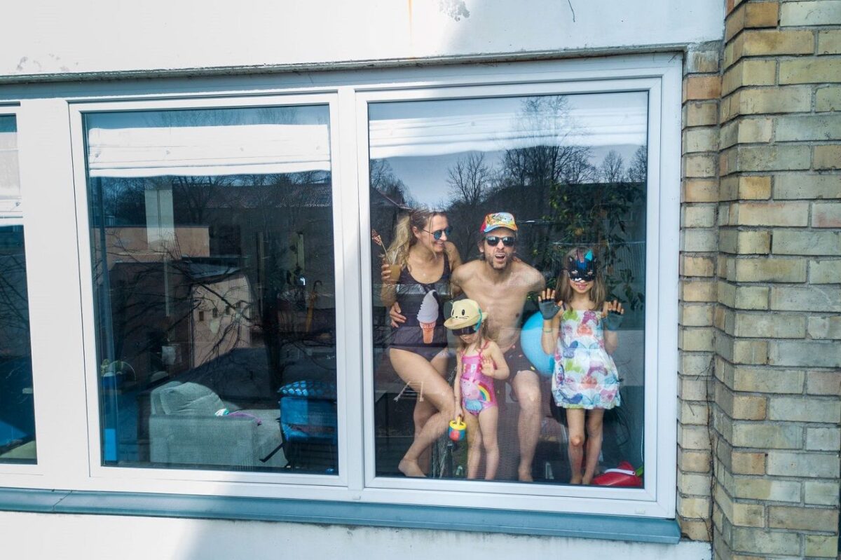 Family Portait in Vilnius during quarantine