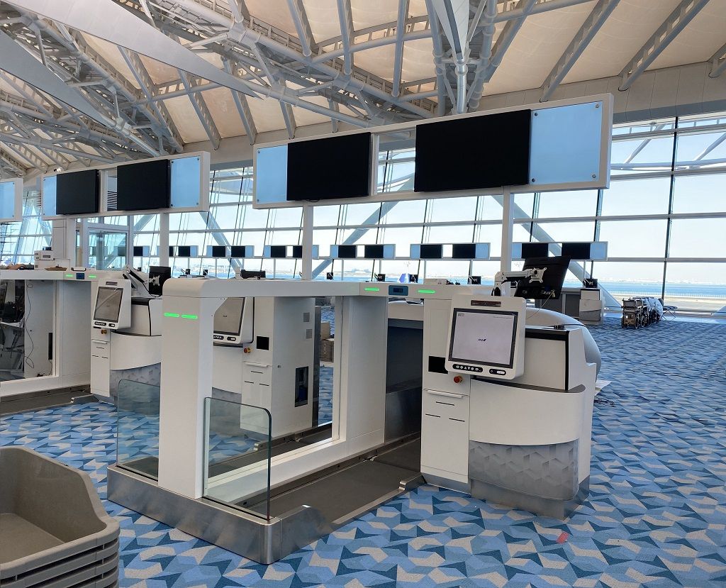 Haneda ANA selfservice drop luggage