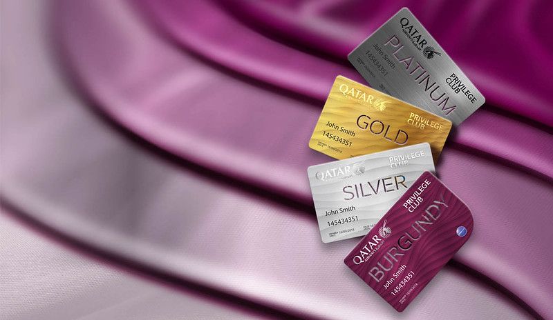 Qatar Airways’ Privilege Club cards