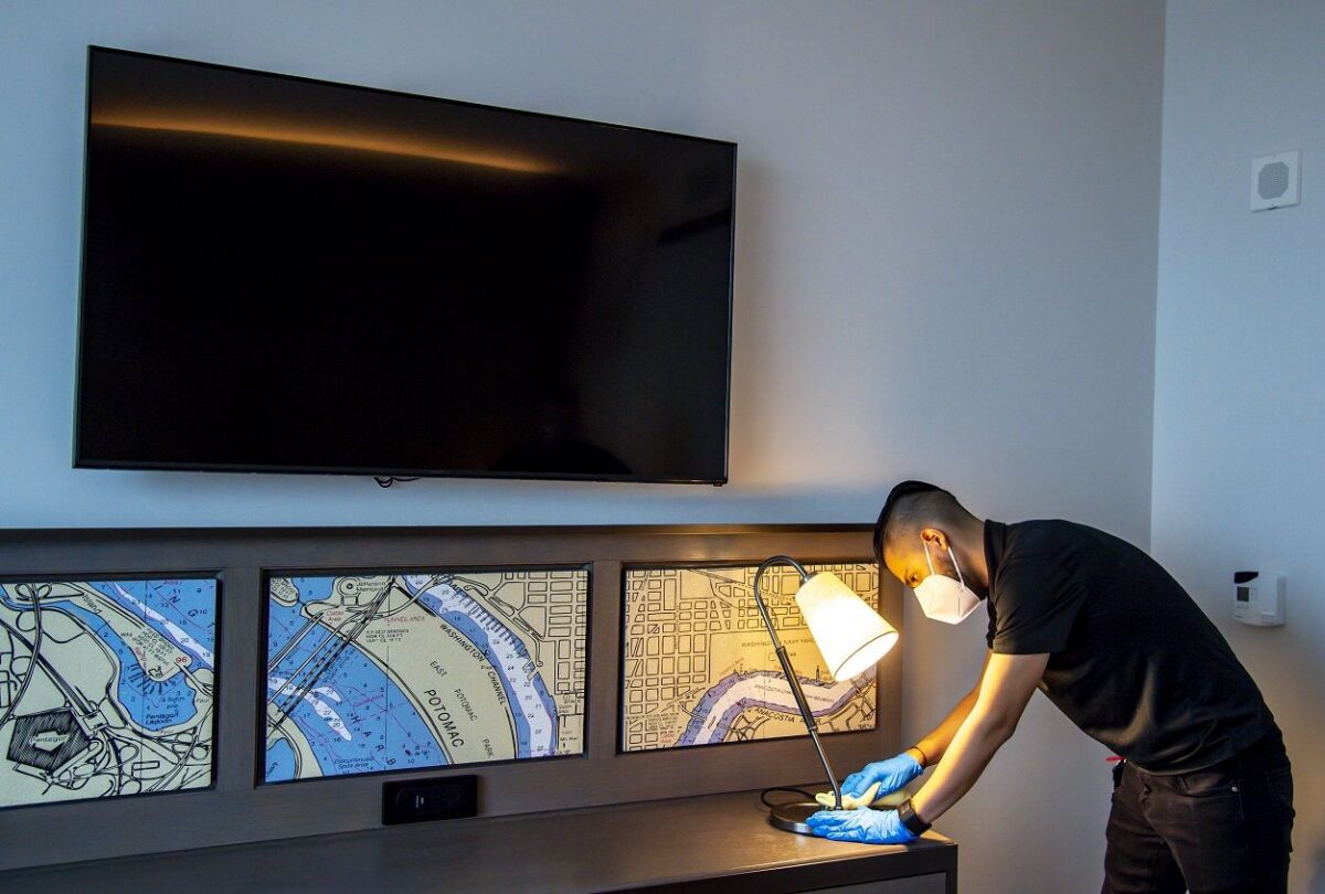 Hilton hotel cleaning