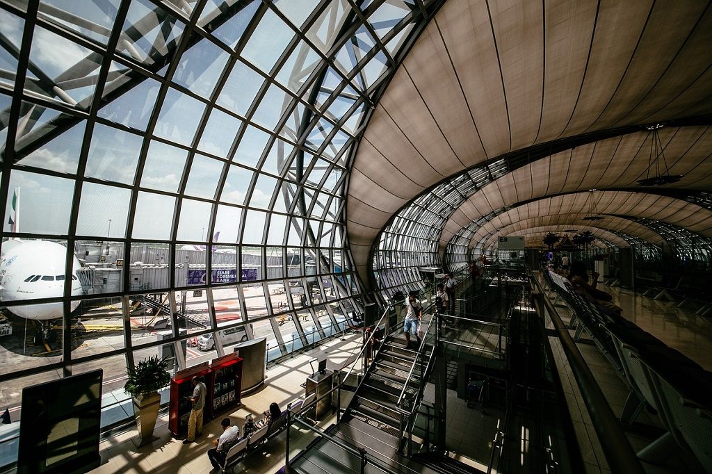 Airport and aircraft