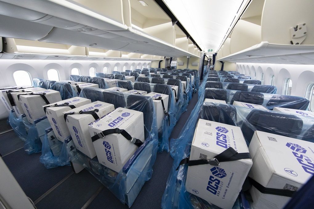 ANA Transports Medical Supplies