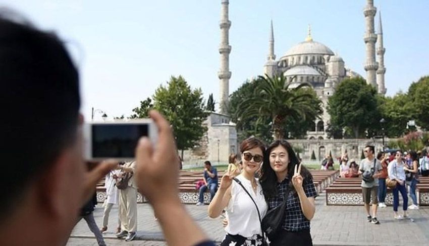Tourists in Istanbul