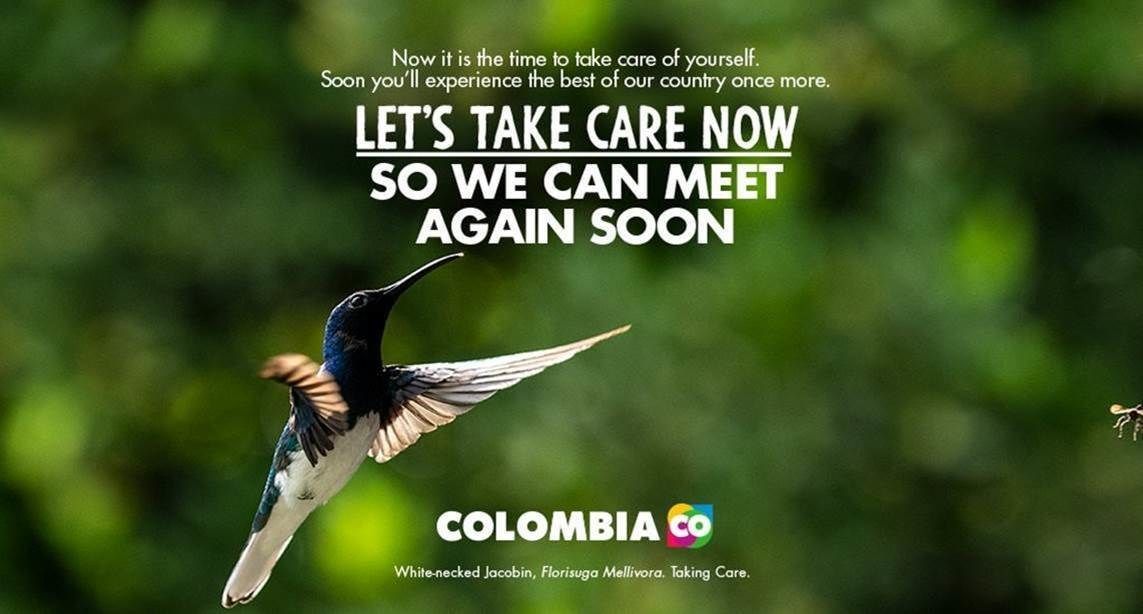 Colombia tourism promotion on social media channels