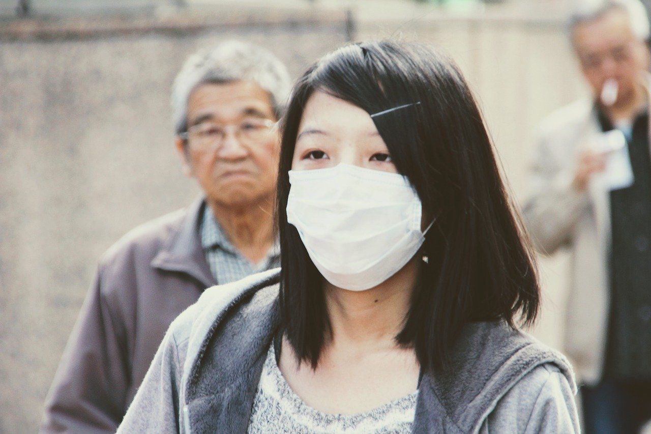 Virus protection with face masks