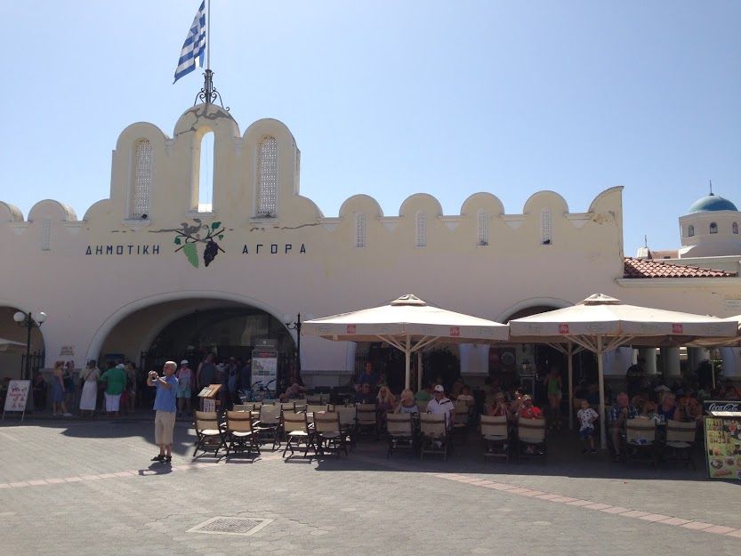 Greek island Kos' town centre