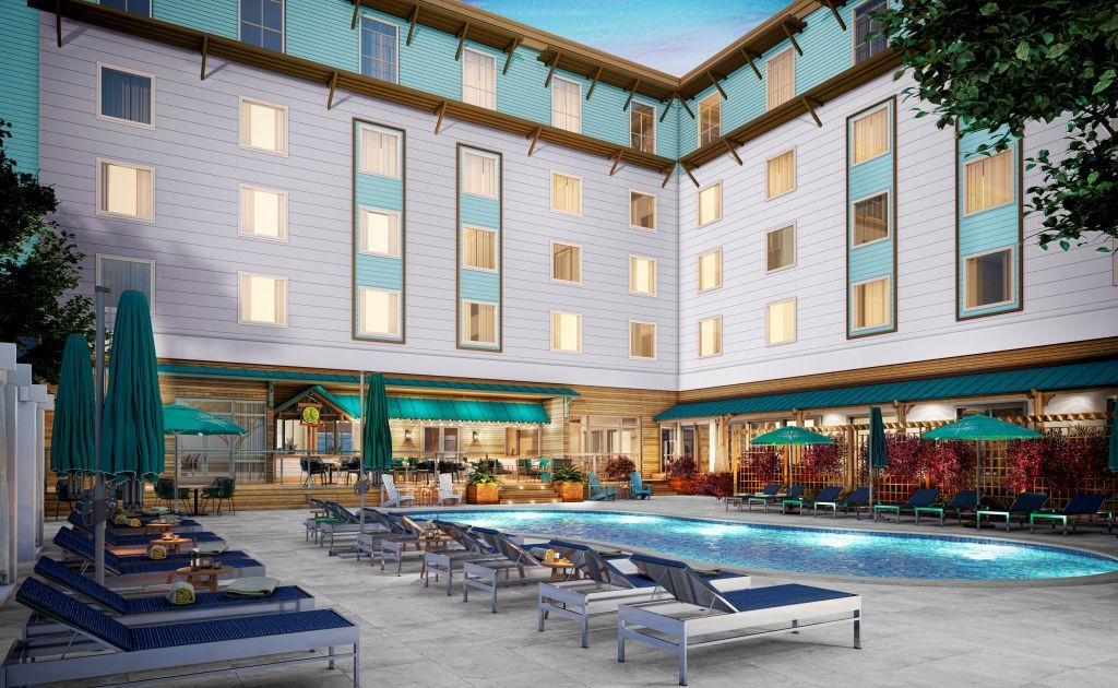Compass Hotel Anna Maria Sound pool rendering