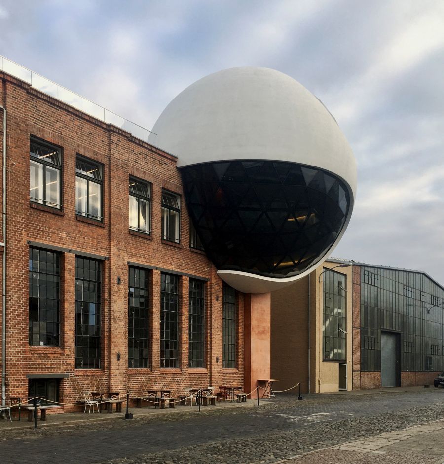 Niemeyer Sphere was officially inaugurated in Leipzig-Plagwitz