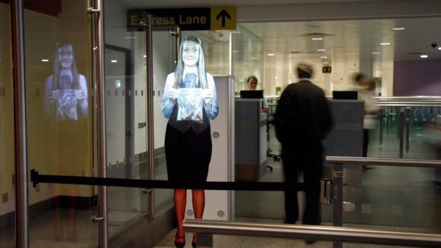 Airport hologram