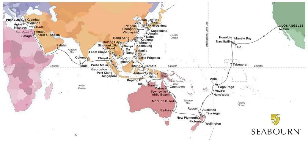 Seabourn Announces 2022 World Cruise