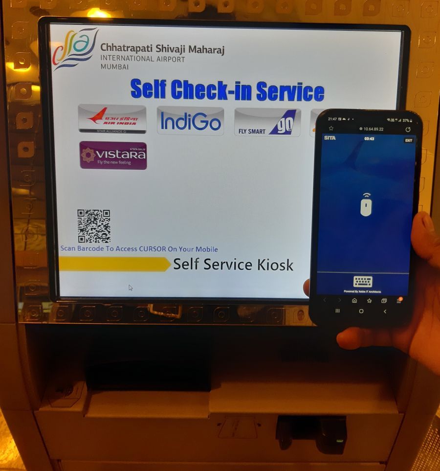 Mumbai Airport Enables Mobile Check-In 2 Mobile-enabled Kiosks for check-in
