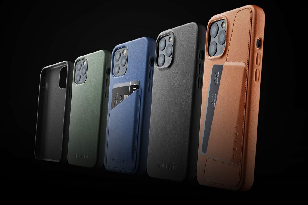 New Premium Cases For The Iphone 12 3 Mujjo Full Leather Watllet Cases for iPhone 12