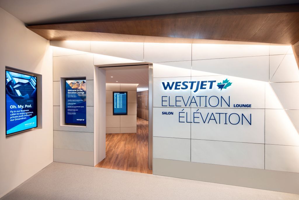 WestJet Elevation Lounge at Calgary Airport