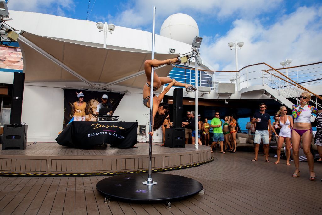 Desire Cruises entertainment on deck