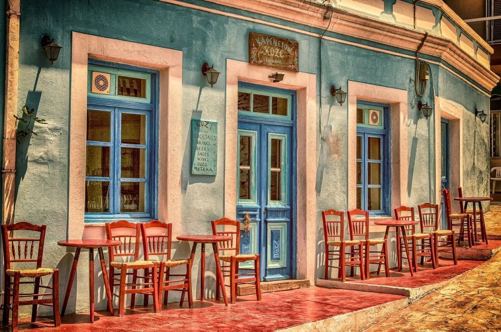 Cafe in Greece