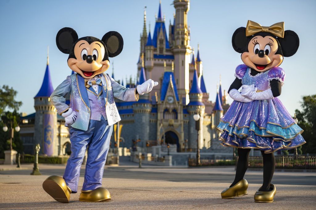 Mickey and Minnie Mouse