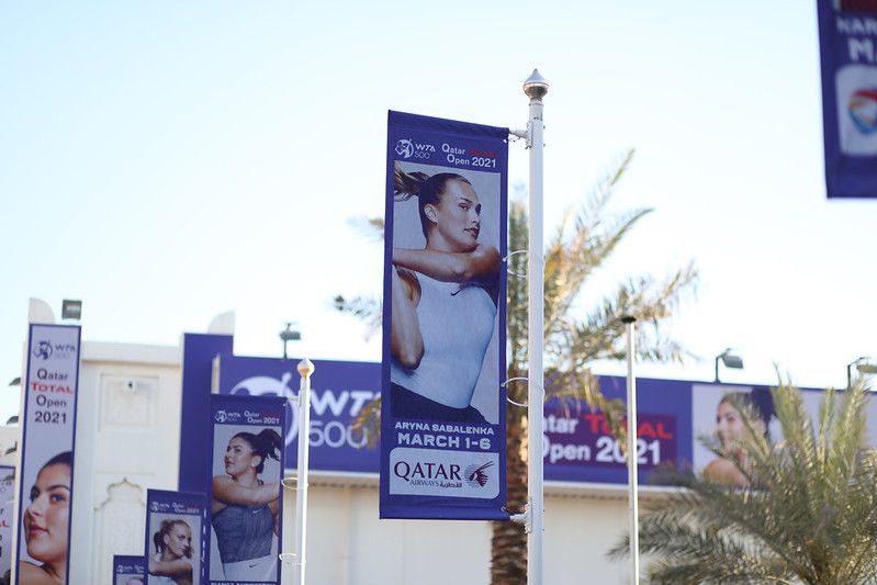 Qatar Airways And Qatar Duty Free Sponsor Tennis Tournament 2 Qatar Total Open 2021 Tennis Tournament