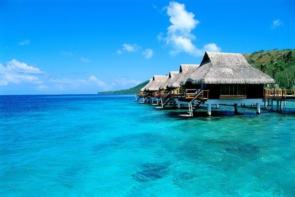 Dream Travel Destinations That Are Safe To Visit In 2021, Despite The Pandemic! 3 Tahiti over sea bungalows