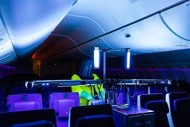 Qatar Airways Ultraviolet Cabin Disinfection