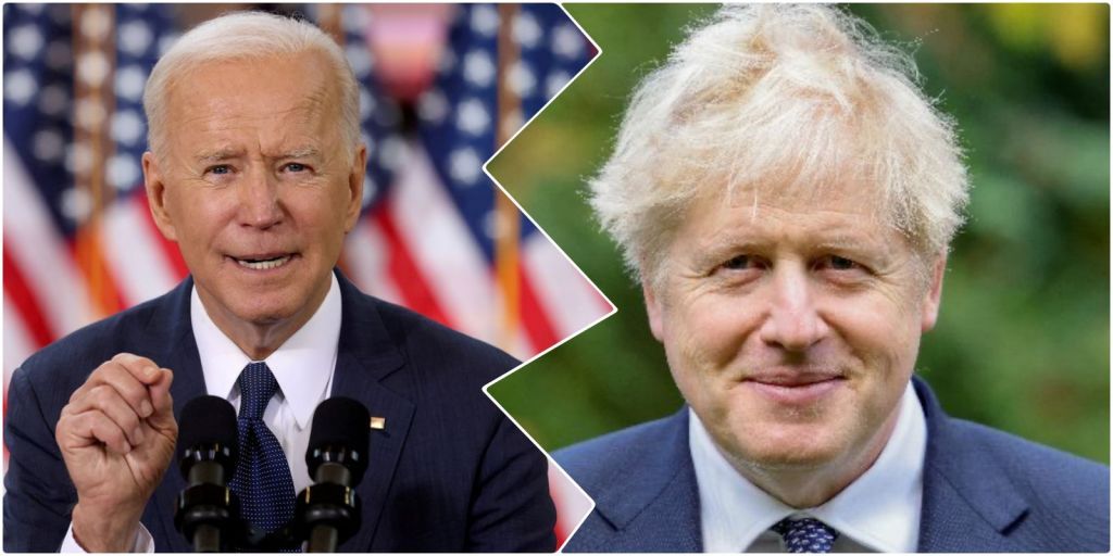 Joe Biden and Boris Johnson