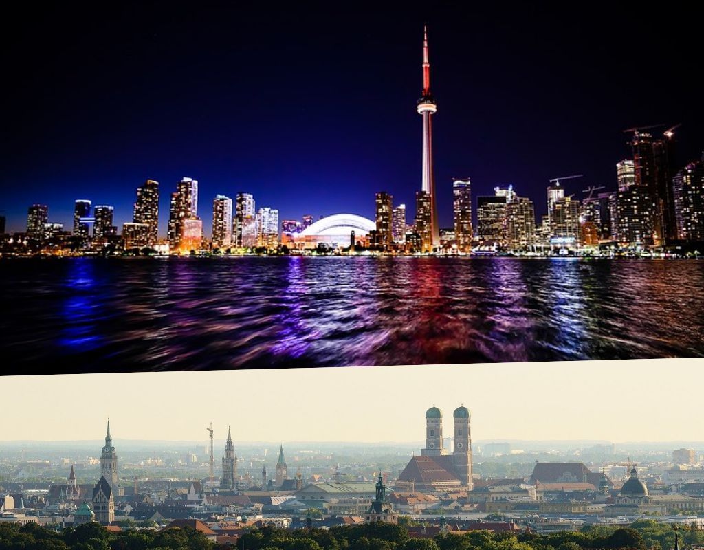 Munich and Toronto