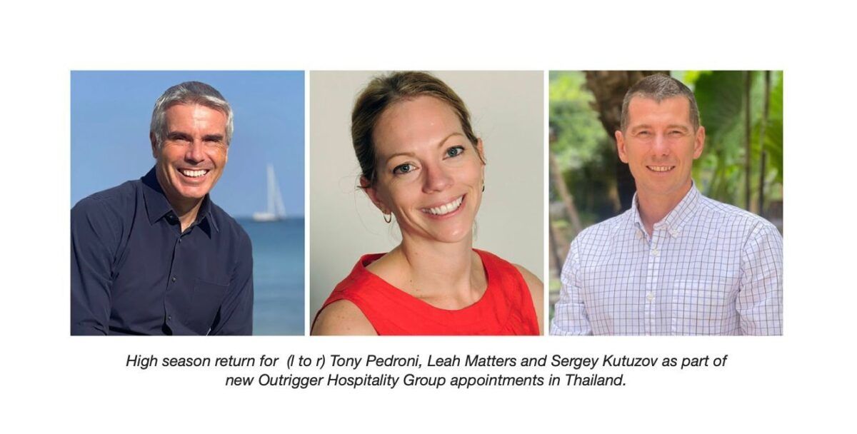 Outrigger's appointments for new Thai hotels