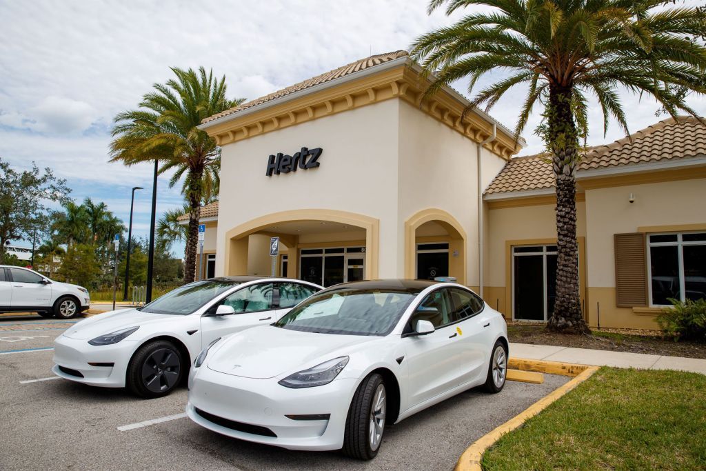 Hertz Tesla rentals