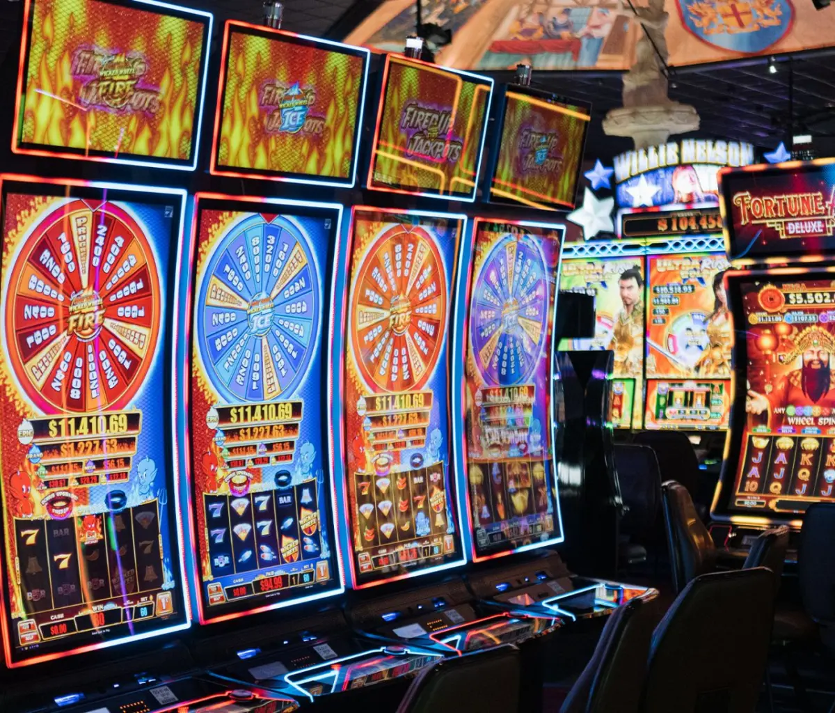 Slot machines at WinStar World Casino and Resort