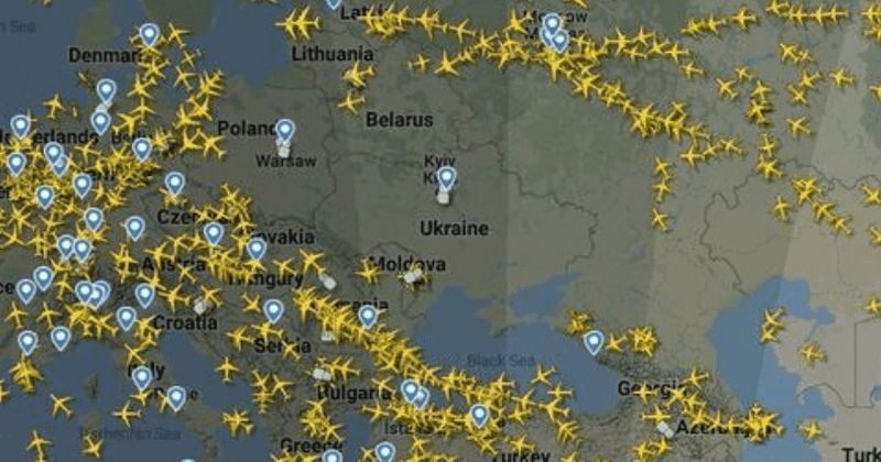 Ukraine airspace closed