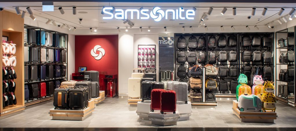 Samsonite duty free store