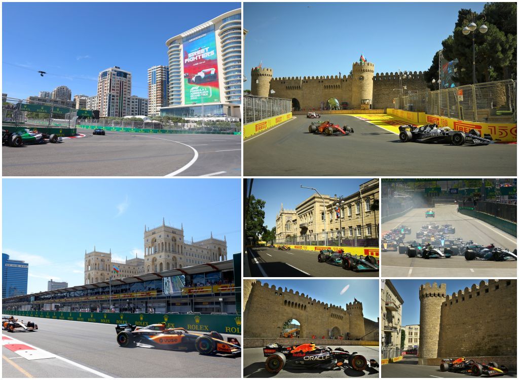 f1 baku collage
