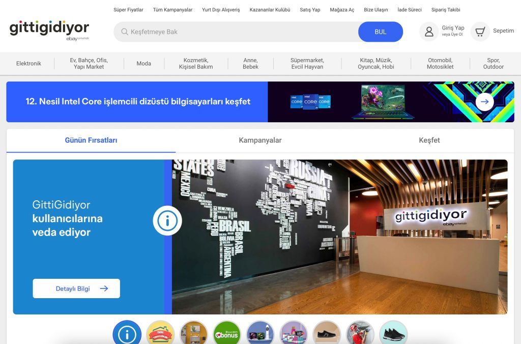 Ebay Leaves Turkiye 2 gittigidiyor