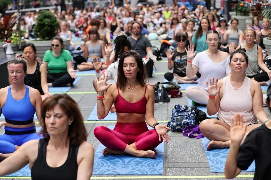 International Day of Yoga at NYC Times Square