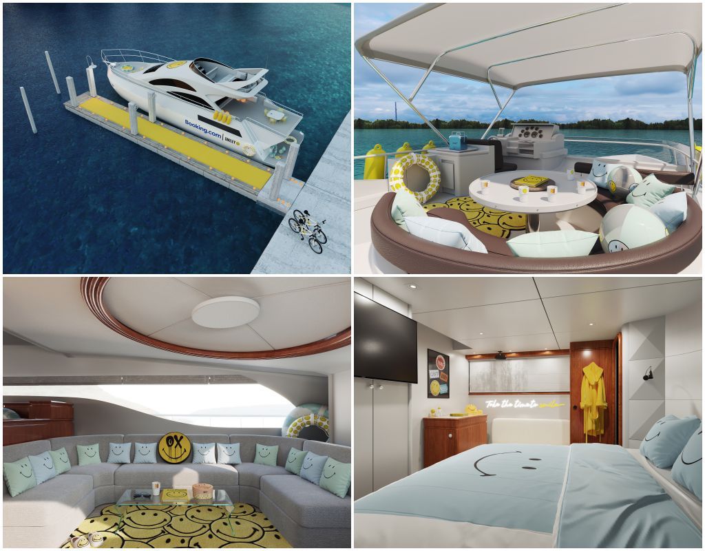 Smiley-Themed Stays At Booking.com 3 booking lumar yacht