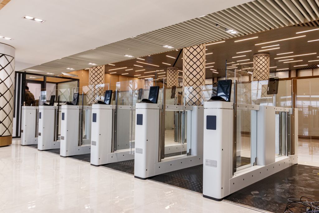 Samarkand International Airport Launches E-Gate Border Control System 2 E-gates at Samarkand International Airport