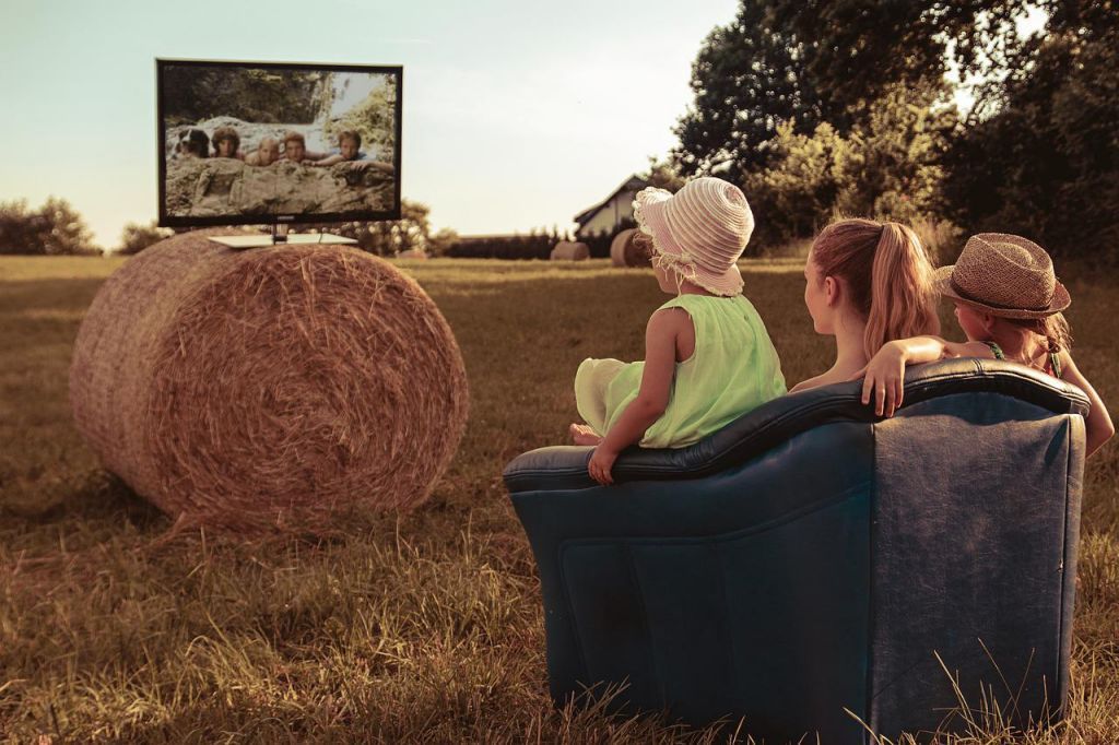 TV outdoors