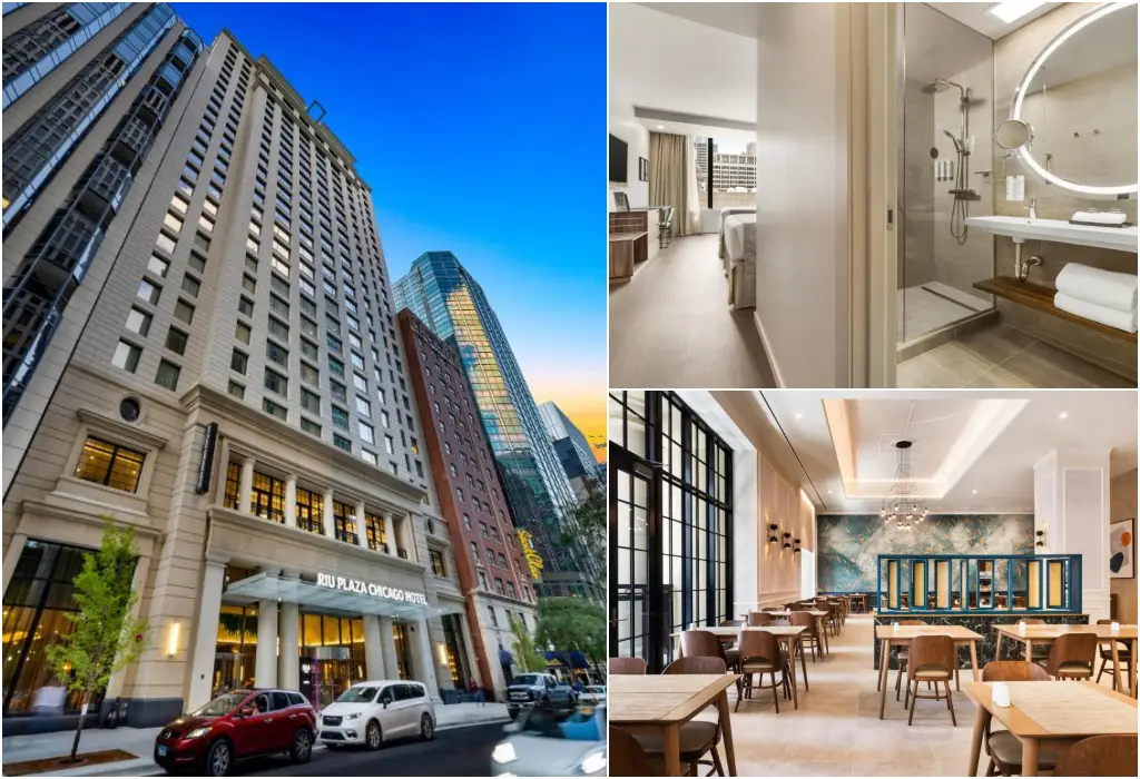 New Chicago hotels, including Riu Plaza Chicago with modern amenities and design.