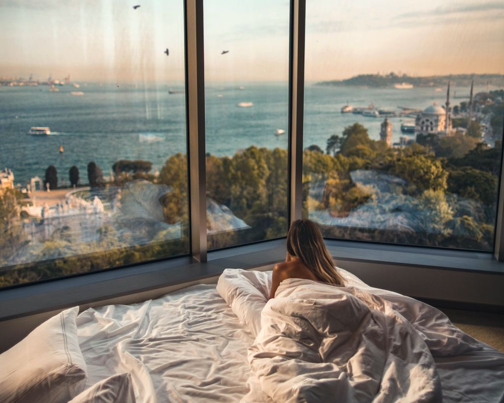 Hotel room with Bosphorus view