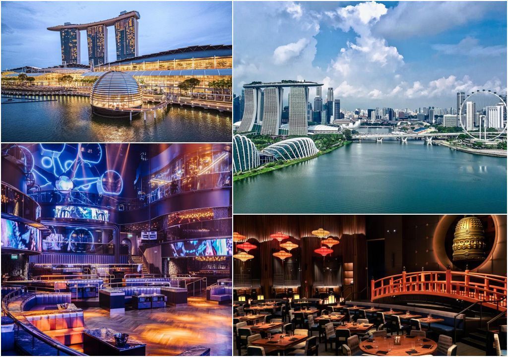 marina bay sands collage