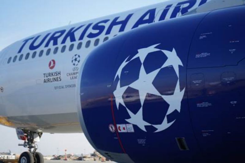 Turkish Airlines Champions league aircraft