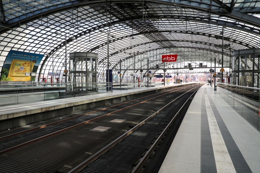 empty train station germany