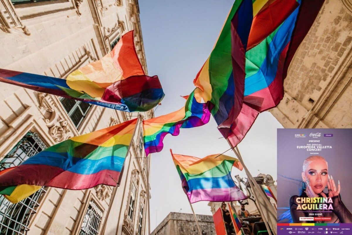 Christina Aguilera at Pride Malta