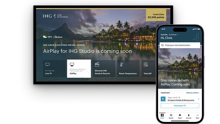 ihg apple airplay integration