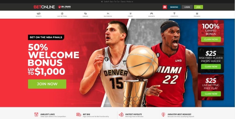 1betonline site